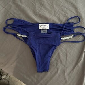 New beach bunny blue strappy Bikini bottoms